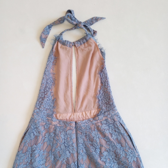 The Jetset Diaries Blue Lace Romper - Picture 6 of 8